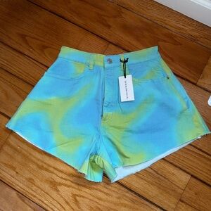 WeWoreWhat Tie-Dye Denim Shorts